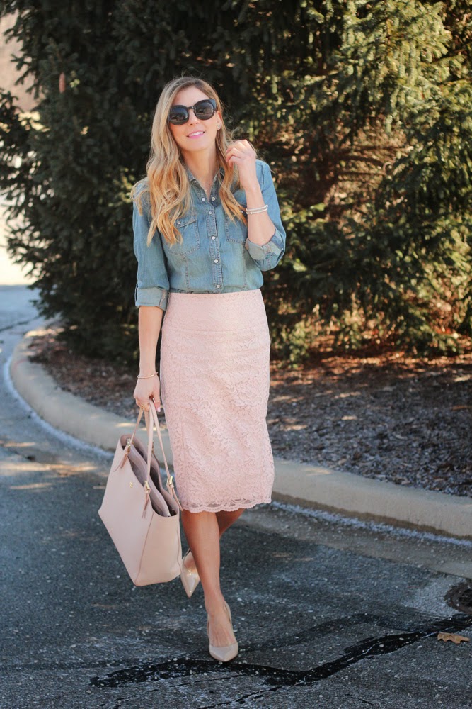 Lace Skirt Styled Three Ways - Cella Jane