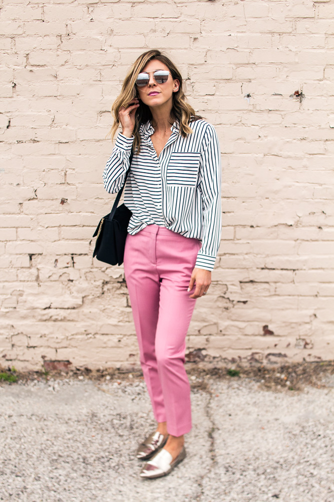 How To Wear Pink Trousers