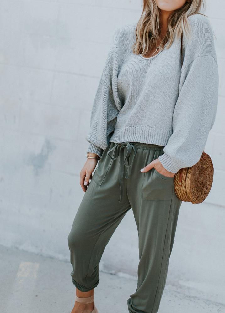 Olive Joggers + 5 Thing on My Mind - Cella Jane