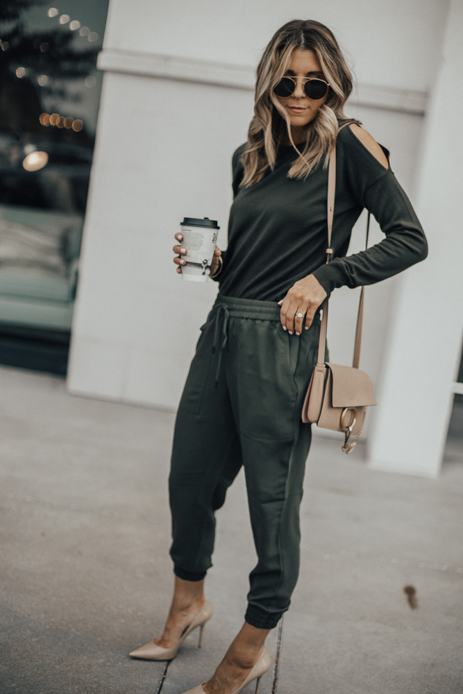 Olive Green Joggers For Fall