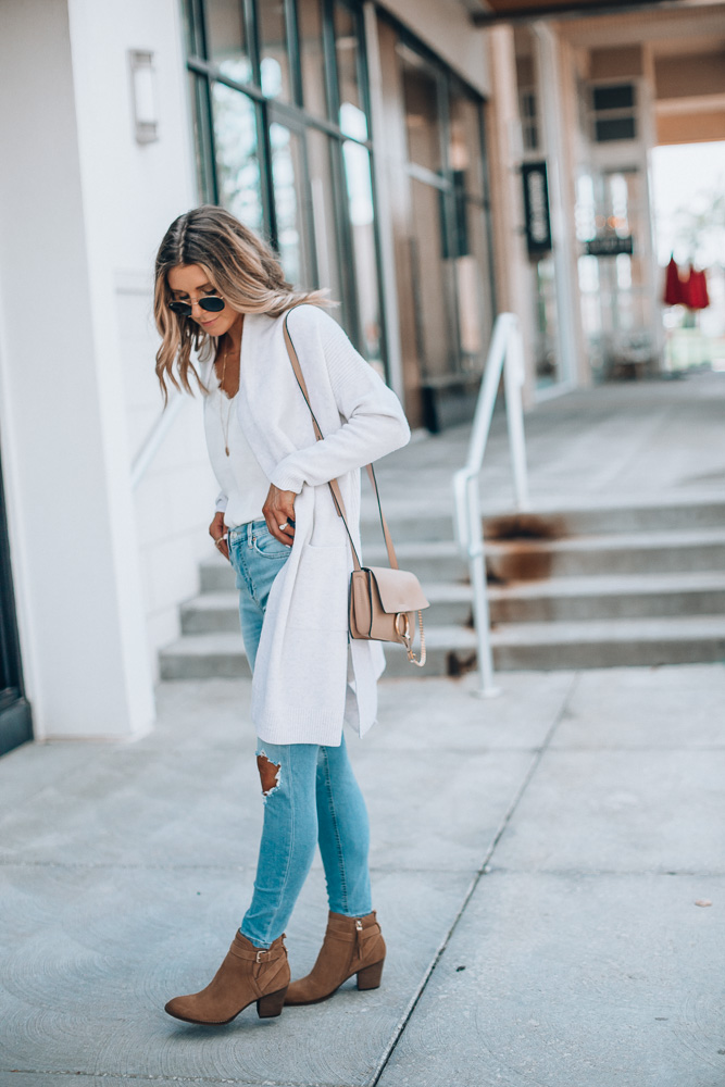 Nordstrom Anniversary Sale outfit ideas Vince cardigan