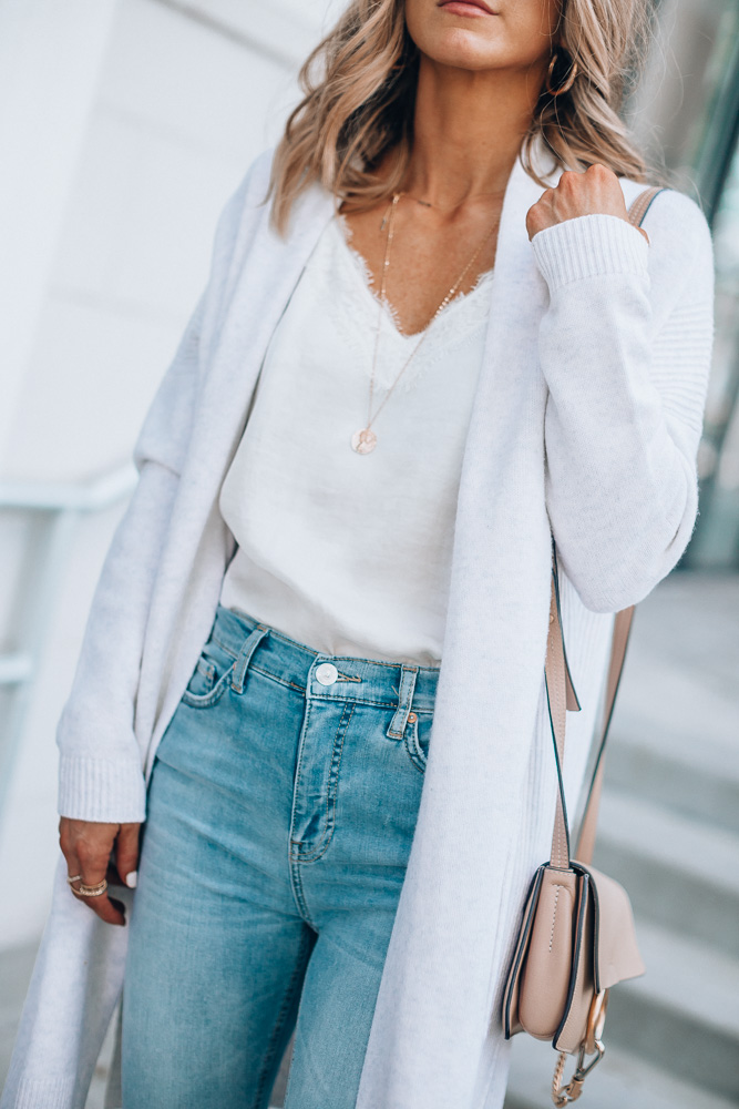 Nordstrom Anniversary Sale outfit ideas Vince cardigan