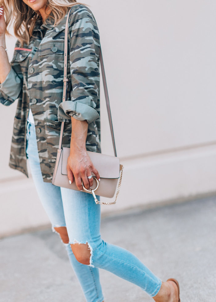 Nordstrom Anniversary Sale outfit ideas camo utility jacket