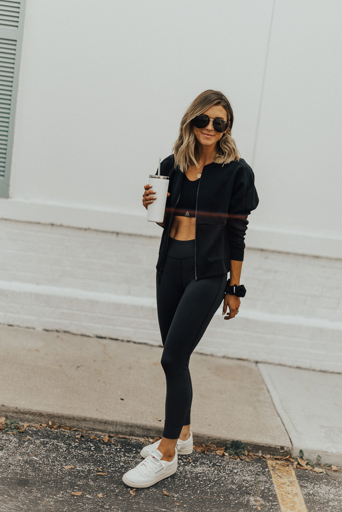 A Monochrome Workout Look