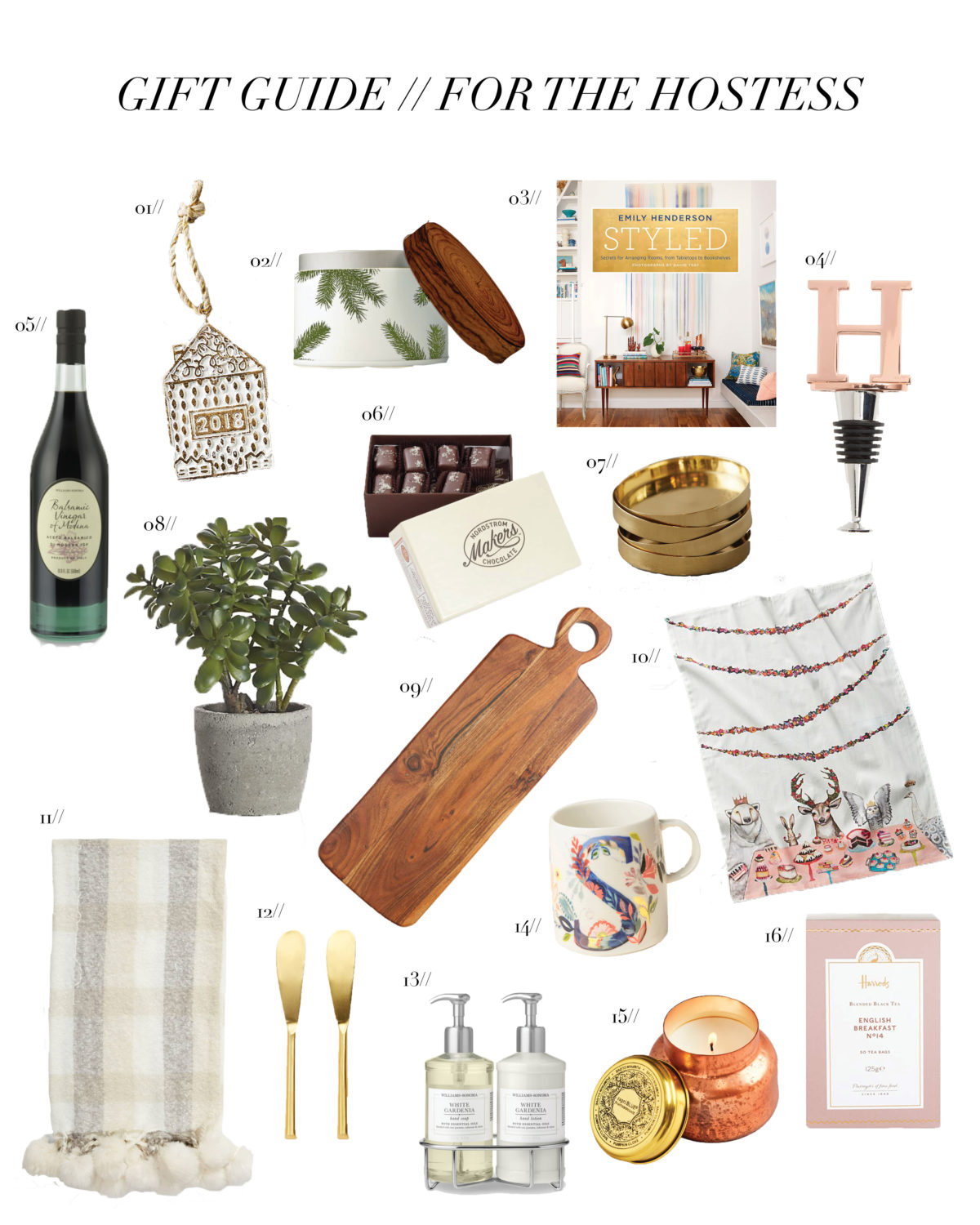 Gift Guide // 20 Unique and Affordable Hostess Gifts