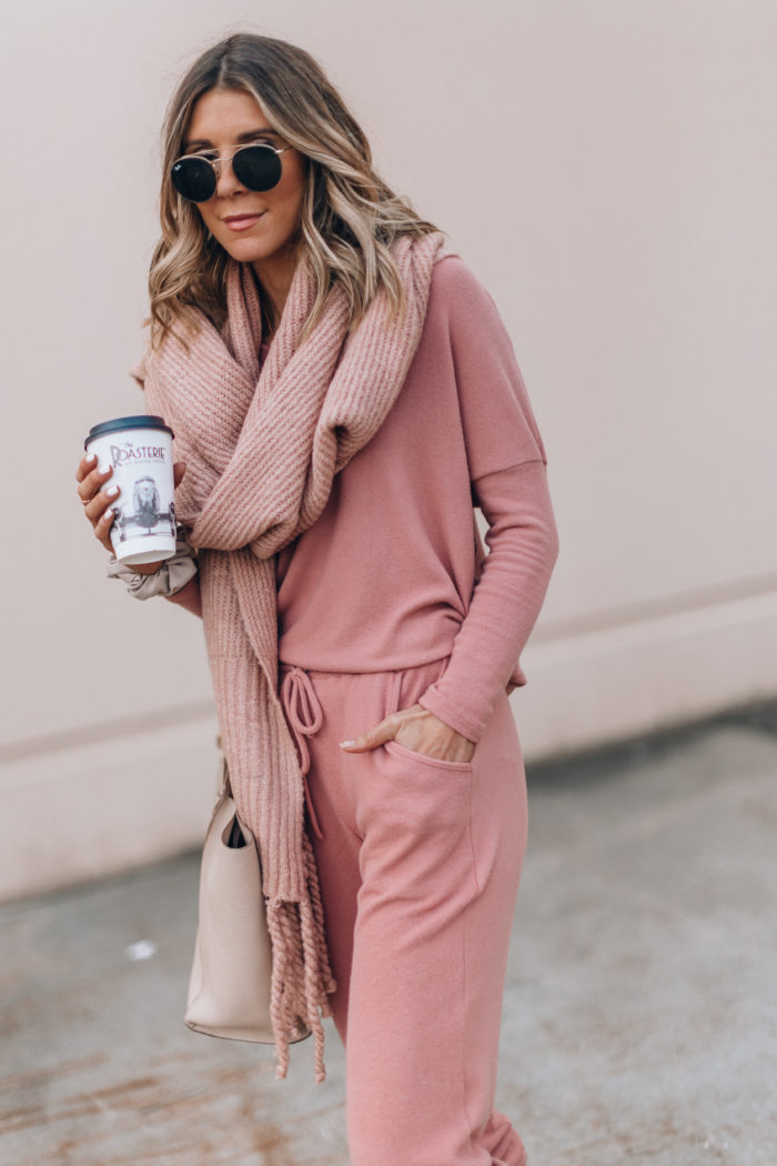 Pink Cozy Outfit + My Favorite Scarf