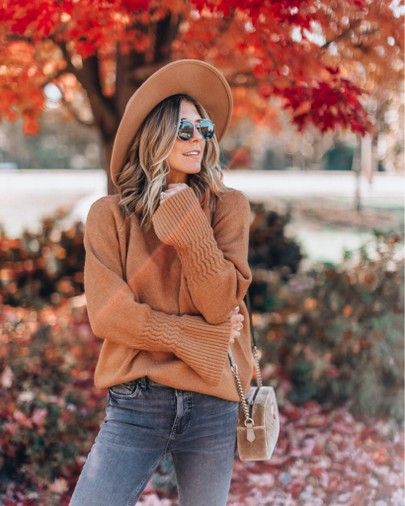 mockneck sweater cozy fall outfit