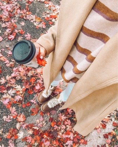 camel coat cozy fall outfit