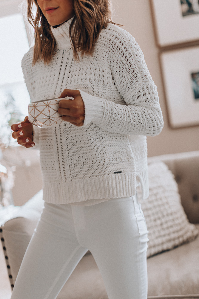 white jeans in winter 2019