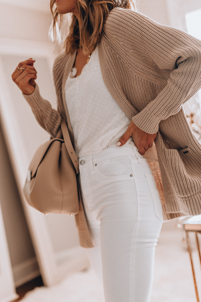 white jeans in winter 2019