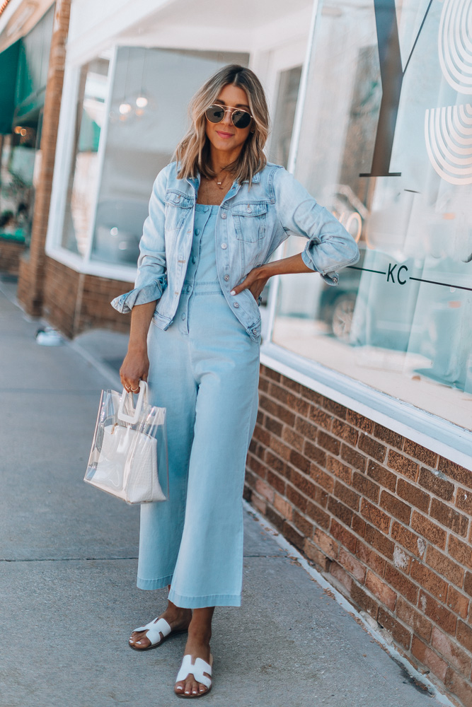 How to Style a Chambray Jumpsuit for Spring