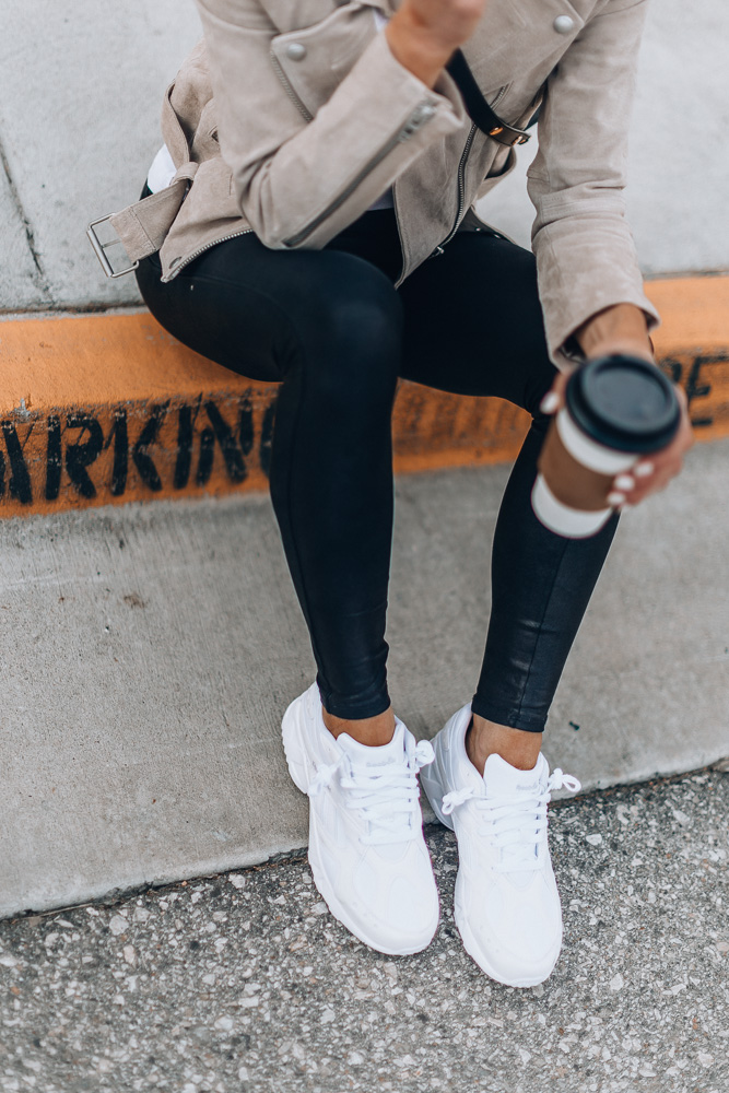 4 Ways to Style 'Dad' Sneakers - Seasons + Salt