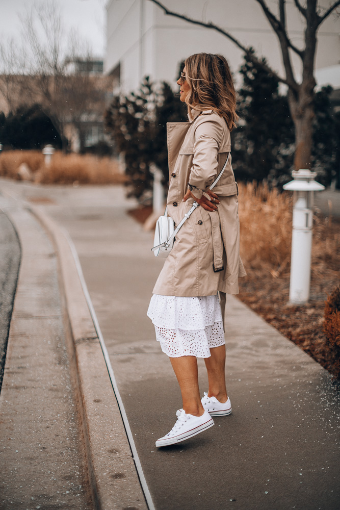 Little White Spring Dress Styled 2 Ways