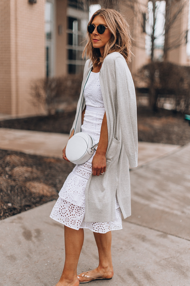 Little White Spring Dress Styled 2 Ways