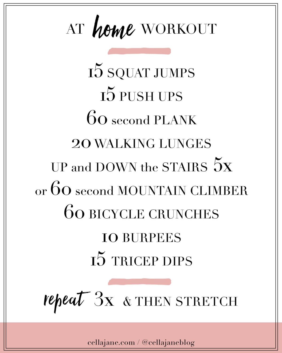 at home full body workout routine