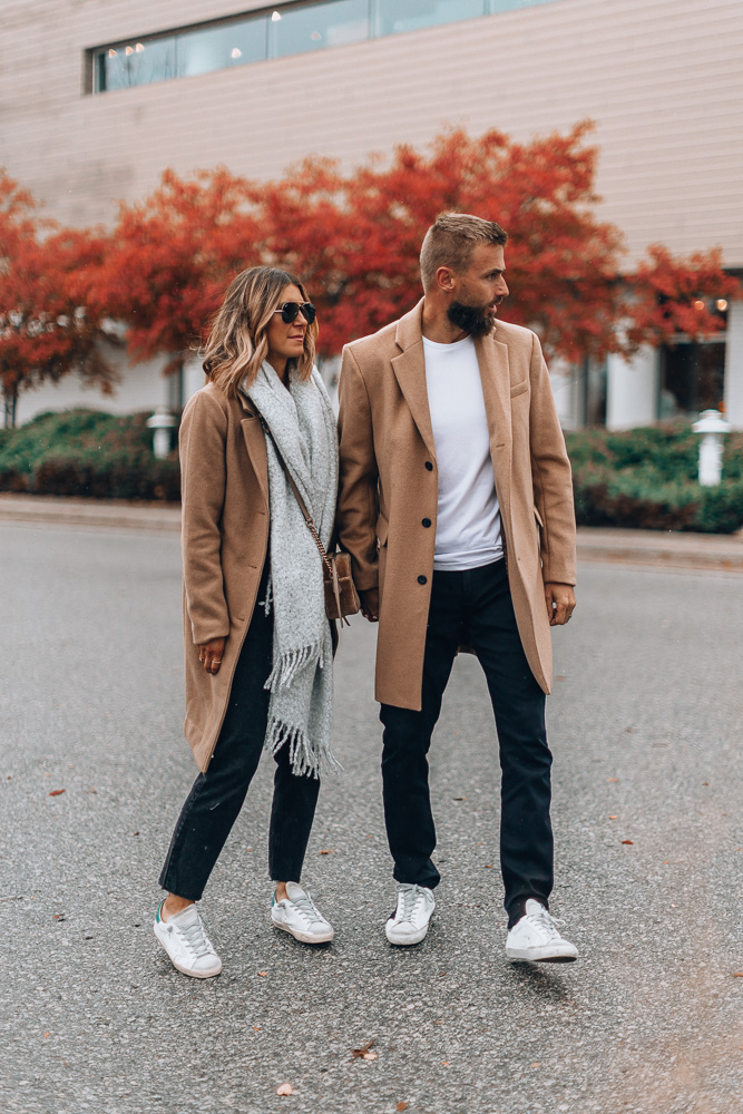 Camel coat white clearance sneakers