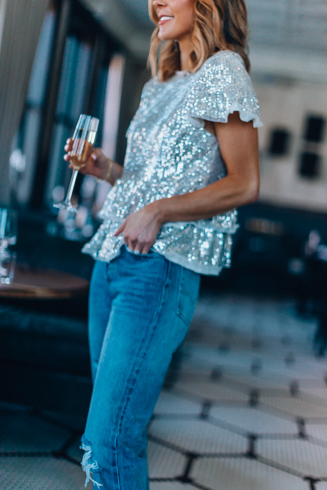 party tops to wear with jeans