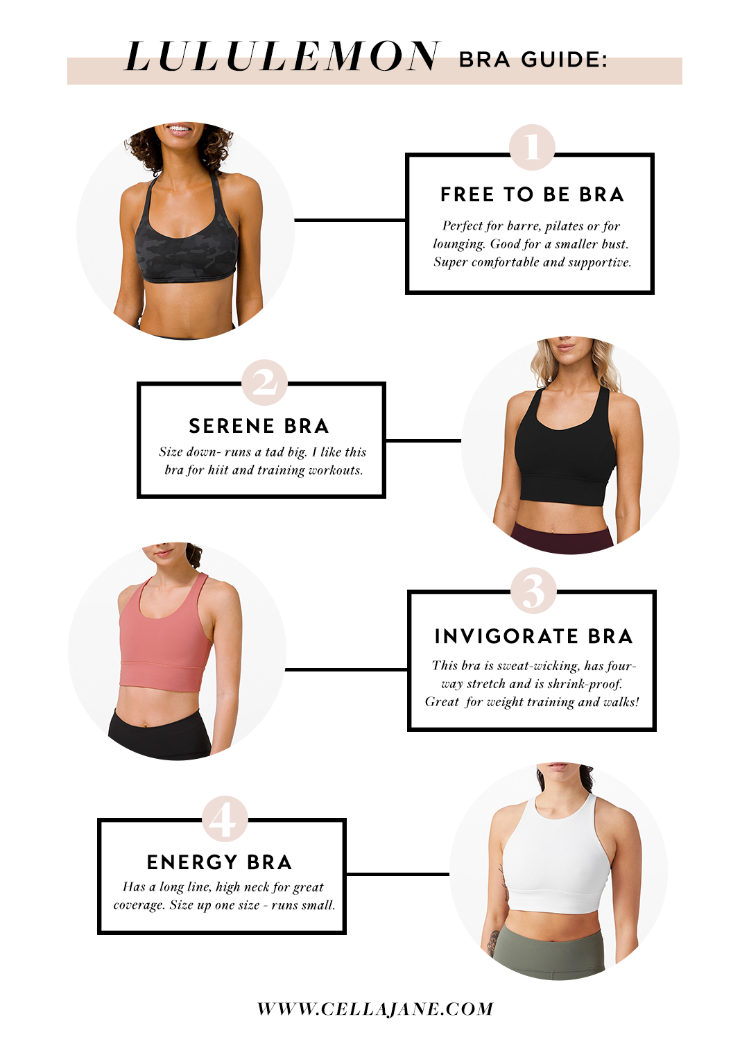 Free to Be Serene Bra *Light Support, C/D Cup Online Only