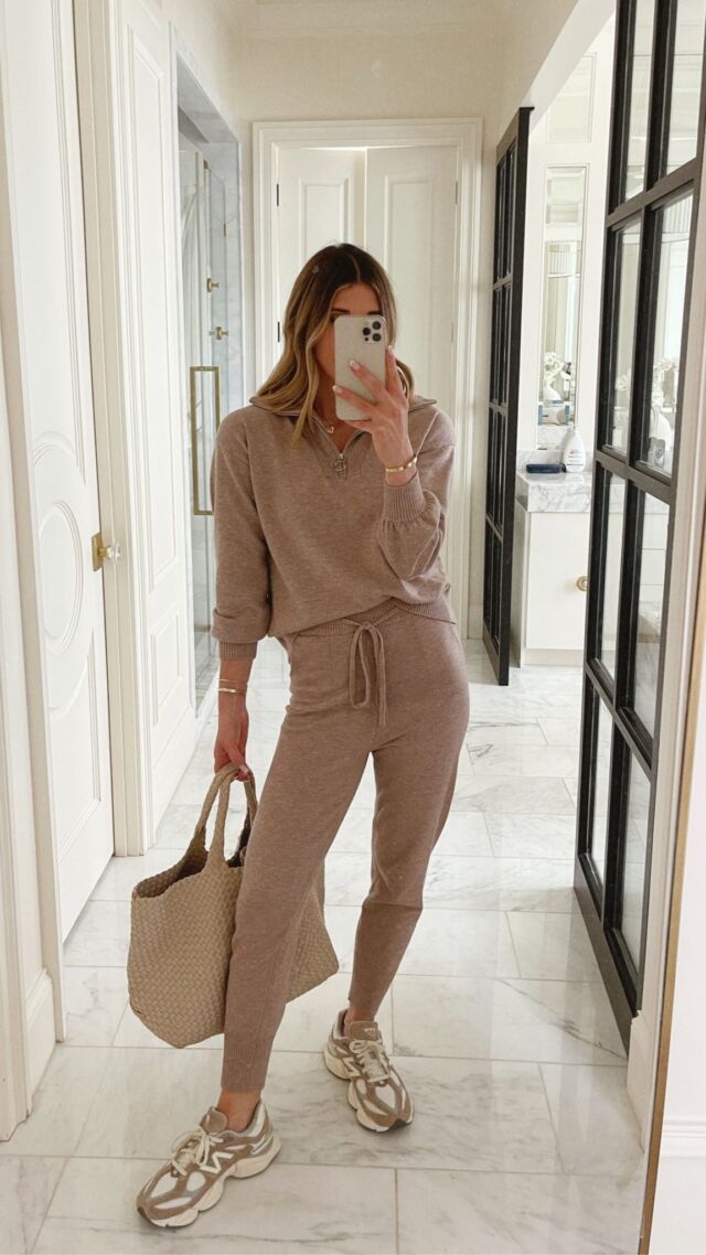 Just in time for fall. 🙌🏻 This sweater set is so comfy. To SHOP, comment the word LINKS and I'll send you a DM to shop. xx It's also linked on my amazon storefront